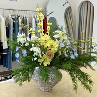 Ornement floral artificiel de luxe léger, arrangement de fleurs en soie, centre de table de mariage pour la décoration d'événements