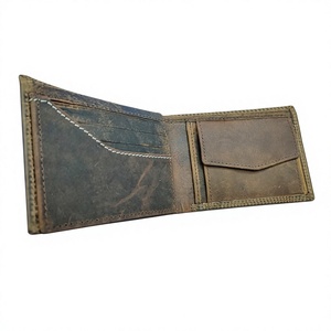 Cartera de Moda para Hombre de Cuero Genuino de Vaca de Primera Calidad, Impermeable, con Cierre Abierto y Letra Bordada, Venta al Por Mayor Premium BS - Product Image 6