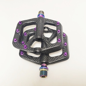 Pédale de vélo légère en alliage de titane et fibre de <span class=keywords><strong>carbone</strong></span> pour vélo de montagne et de route BMX MTB Pedales De Bicicleta - Product Image 5