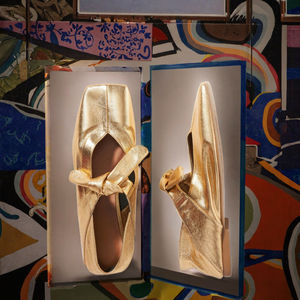 Ballerines à bout carré pour femmes Fermeture à lacets Sangle en X Microfibre Cuir Souple Respirant Léger Antidérapant Mode - Product Image 2