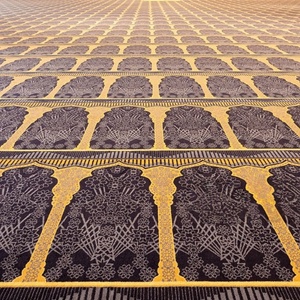 85,000㎡ Factory <strong>Price</strong> Mosque <strong>Carpet</strong> Custom Pattern 80% Wool 20% Nylon Axminster Masjid Rug for Grand Mosque - Product Image 3