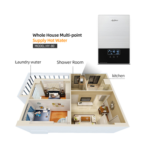 Whole House Tankless Water Heater 8kW 220V CE Certified Multi-Point Supply Endless Hot Water for Bathroom Kitchen <b>Shower</b> - Product Image 3