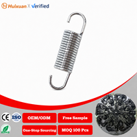 Ressort de tension en acier inoxydable sur mesure OEM, ressort hélicoïdal de précision avec crochets pour équipement industriel