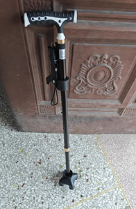 Anti-Rutsch-Fraktur aus Aluminium legierung Medical CRUTCH CANE Vierbeiniger verstellbarer Teleskop-Gehstock <span class=keywords><strong>DR</strong></span>.ROOS-Modell für alte Männer - Product Image 5