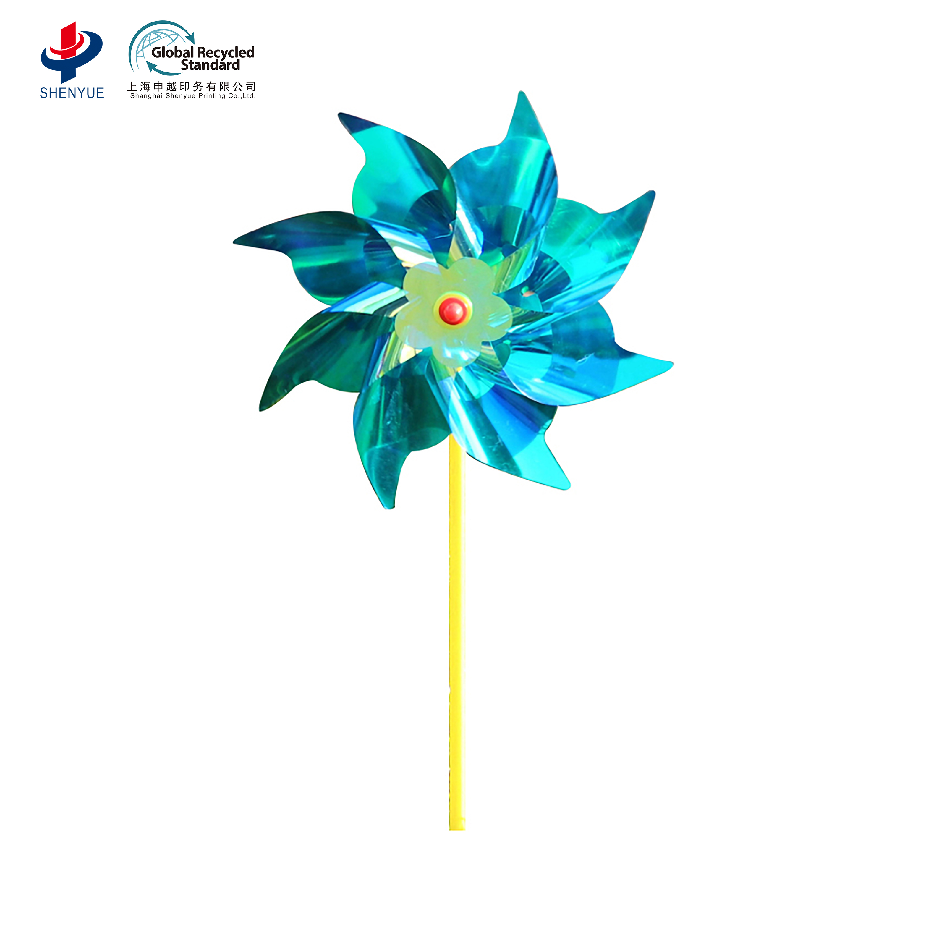 Пластиковая игрушка-ветряная мельница для детей, 6 лезвий