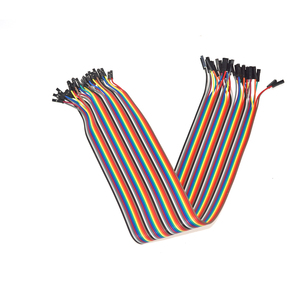 สายจัมเปอร์สำหรับบอร์ดทดลอง OKY0072 ขนาด 40 ซม. 40 พิน แบบ F-F สำหรับ Arduino Raspberry Pi การพัฒนาและสร้างต้นแบบ - Product Image 5