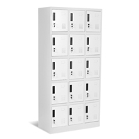 Armoire moderne en acier noir, casier de rangement métallique autoportant pour chambre à coucher, dortoir, maison