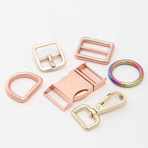 Gantungan kunci kait anjing, cincin warna emas untuk tali tas seng 15 inci tas Carabiner penguncian otomatis 38mm 25mm kait jepret - Product Image 6