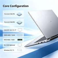 Laptop Baru Terlaris Harga Terjangkau Intel Core I7 6500U 15.6" Bisnis 8G+256G SSD Nirkabel Laptop untuk Penggunaan Pribadi/Rumah