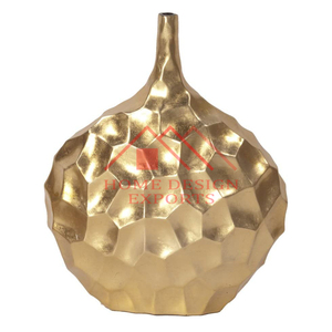 High Quality Metal Aluminium Abstract Design Antique <b>Gold</b> Urn Planter Luxury Wedding Decor Flower <b>Vases</b> for Home & Hotels Decor - Product Image 1