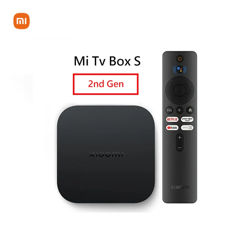 Xiaomi Mi TV Box S 4K Ultra HD Global Version Android TV 9.0 HDR 2GB 8GB WiFi DTS Multi Language Smart Mi Box S Media Player