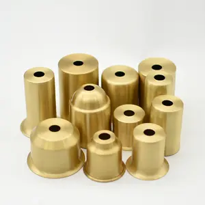 Lighting Components Pure Brass Material E14 E27 Lamp Holder Socket Cup Cover