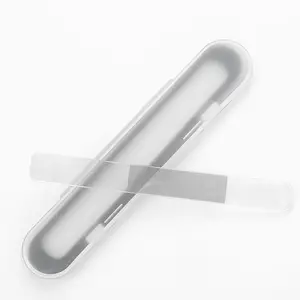 高品质2合1塑料盒接受定制水晶材料指甲护理抛光迷你纳米闪光玻璃指甲锉带盒