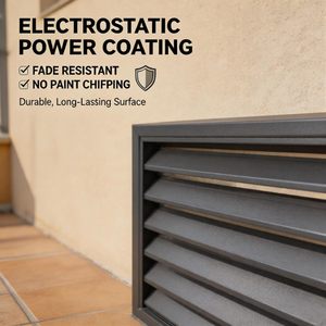 Couverture de <span class=keywords><strong>climatiseur</strong></span> en métal mini-split de haute qualité avec gravure laser, durable, anti-corrosion, en aluminium à lamelles - Product Image 6