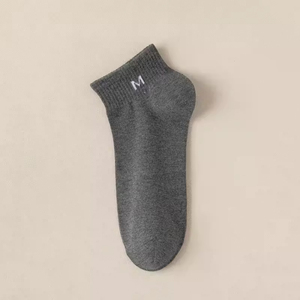 Wholesale Anti-bacterial Mens 5 Pcs <b>Socks</b> – Custom Logo Casual Ankle <b>Socks</b> Unisex Anti Odor <b>Socks</b> - Product Image 3