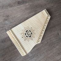 Vintage16 Strings Lyre Harp Musical Instruments for Sound Therapy Healing Sound Bath Tools Spiritual Therapy Acoustic Wave Rehab