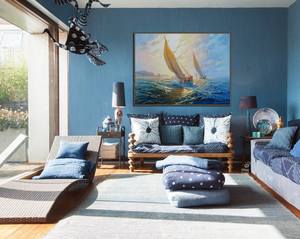 Pittura <span class=keywords><strong>di</strong></span> <span class=keywords><strong>mare</strong></span> grande su tela blu paesaggio dipinto <span class=keywords><strong>di</strong></span> pittura <span class=keywords><strong>di</strong></span> <span class=keywords><strong>mare</strong></span> della parete <span class=keywords><strong>di</strong></span> arte della barca a vela - Product Image 5