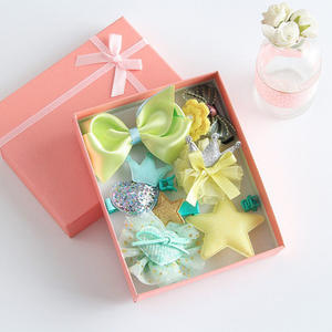 Lot de 10 Pièces Accessoires Cheveux en Tissu pour Filles et Bébés : Élastiques, Barrettes, Bandeaux, Coffret Cadeau Bandeaux Dessin Animé - Product Image 4