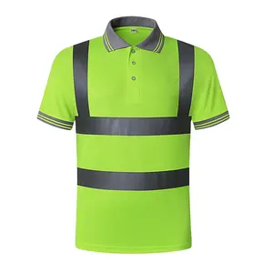 Camisa de trabajo reflectante de alta visibilidad para construcción, camiseta de seguridad reflectante, ropa de seguridad reflectante para trabajadores