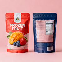Sacs Doypack Personnalisés en Gros pour Frites Surgelées et Fruits – Emballage Plastique Mylar à Fond Plat