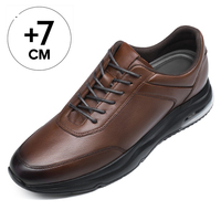 Chaussures décontractées rehaussantes pour hommes, de qualité supérieure, pour augmenter la taille de 7 cm/2,76 pouces, vente en gros directe usine