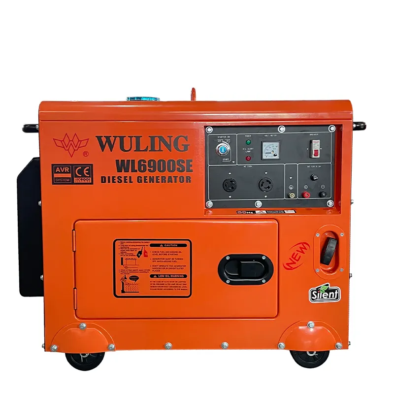 silent type electrical starter wind cooled diesel generator New model 5KW equal power 380V electric diesel generator