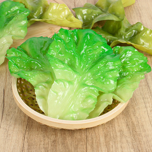 Modèles de légumes artificiels en forme de laitue, fausses feuilles de laitue, décorations pour salles de modélisation, décorations pour restaurants de fondue, accessoires photo - Product Image 1