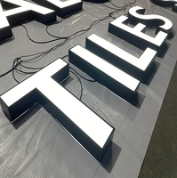 La publicité extérieure acrylique lettre signes Led signalisation extérieure tissu léger magasin nom conseil conçoit des signes éclairés en métal Led
