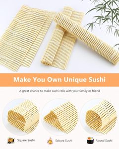 Rouleau jetable en bambou organique d'Eco de tapis de <span class=keywords><strong>sushi</strong></span> pour le végétalien/végétarien - Product Image 3