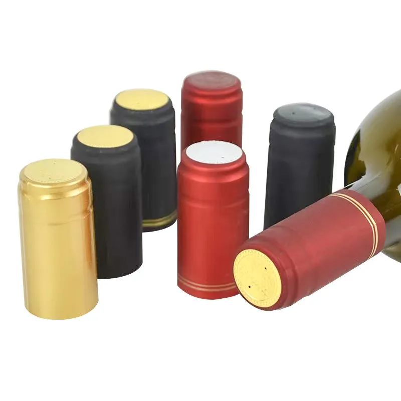 Capsules en pvc imprimées, bouteille de vin rouge, bouchon rétractable, bouchons personnalisables