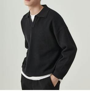 เสื้อสเวตเตอร์ผ้าวูลของผู้ชายสำหรับฤดูใบไม้ร่วงและฤดูหนาวดีไซน์ตามสั่งลายถักบางอบอุ่นป้องกันริ้วรอยสำหรับตกแต่ง - Product Image 5