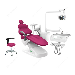 리시 공장의 인체공학적 치과용 의자(LED 조명 포함), 금속 플라스틱 작동대, 전동식 치과 유닛(포산) - Product Image 1