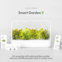 Kit de démarrage de jardin de légumes et d'herbes avec 9 dosettes de plantes système de culture hydroponique Kit de jardin d'herbes d'intérieur intelligent avec lumière de croissance