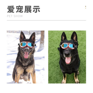 Lunettes de protection pour animaux de compagnie 3008 résistantes aux UV pour chiens, style sport, en plastique, toutes saisons, motif uni - Product Image 1