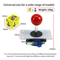 Manette de jeu d'arcade double jeu de haute qualité 5P/8P Jack Rocker Handle VGA DX Box Boxing King