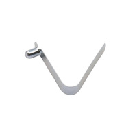 Clip à bouton-poussoir en acier nickelé en forme de V de 6 mm avec capacité de charge de 10 lb pour l'ajustement des tubes de scooter et de tente