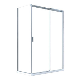 Elegante Puerta <span class=keywords><strong>de</strong></span> <span class=keywords><strong>ducha</strong></span> corrediza <span class=keywords><strong>de</strong></span> aleación <span class=keywords><strong>de</strong></span> aluminio Puerta <span class=keywords><strong>de</strong></span> baño <span class=keywords><strong>de</strong></span> vidrio templado <span class=keywords><strong>con</strong></span> panel <span class=keywords><strong>de</strong></span> vidrio fácil <span class=keywords><strong>de</strong></span> limpiar - Product Image 6