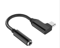 Rechtwinkliger USB Typ C auf 3,5mm Kopfhörer anschluss Audio Converter Kabel adapter