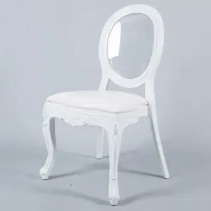 Белые прозрачные полимерные стулья с прозрачной спинкой для свадебного торжества, мебель для отеля, ресторана, банкета, зала