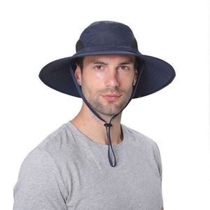 Wholesale <b>Summer</b> Waterproof Bucket <b>Hat</b> Beach <b>Hat</b> Sun Protective Fishing Boonie <b>Hat</b> for <b>Men</b> - Product Image 4
