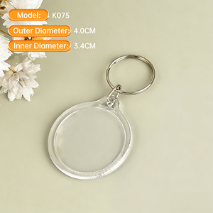Portachiavi con Cornice Fotografica in Acrilico Trasparente Personalizzabile in Varie Dimensioni, Produttore di Portachiavi in Acrilico Trasparente - Product Image 3