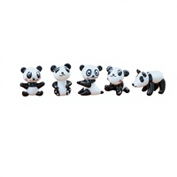 Lámpara Creativa de Panda, Adorno de Vidrio, Decoración de Dibujos Animados para el Hogar, Estudio, Computadora, Dormitorio, Regalo, Decoración para Coche