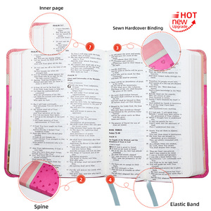Fabricante Profesional de Biblias con Cubierta de PU, Impresión de Libros con Bordes Coloridos de Calidad Superior, Biblia Sagrada de Tapa Blanda, Biblia Cristiana Moderna - Product Image 2