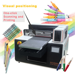 เครื่องพิมพ์ยูวีแบบแท่นราบ A3 Xp600 ระบบหมึก CMYK สีขาว น้ำยาเคลือบเงาสีขาว พร้อมซอฟต์แวร์ RIP - Product Image 1