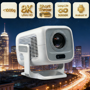 Proyector Android 14 con WiFi 6, Bluetooth 5.4, USB+HDMI, Resolución Nativa 1080P 8K ≤30dB, para Películas/Juegos, Proyector 4k para el Hogar - Product Image 1