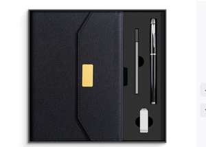 Cuaderno de Oficina de Tapa Dura con Encuadernación Térmica A5, Juego de Caja de Regalo con Banco de Energía, 100 Hojas - Product Image 5