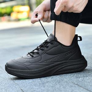 Chaussures de sport décontractées pour hommes noires, best-seller, à lacets, légères, grandes tailles, pour le printemps, l'été, l'automne et l'hiver - Product Image 5