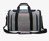Sac de transport pliable écologique pour animaux de compagnie, en coton Oxford, avec fermeture éclair, coussin en peluche, design tendance, 18L