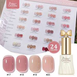 Miss Gooey 24 colores flor cálida esmalte de Gel desnudo Hema gratis Rosa translúcido esmalte de <span class=keywords><strong>uñas</strong></span> profesional desnudo Uv Gel Nail Art Design - Product Image 5