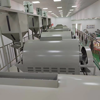 Professionele roterende trommelzaadrooster op gas, 350 kg/uur, voor pinda's, sojabonen, raapzaad, palmzaden, sesamzaad.